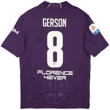 2018-19 Fiorentina Maillot domicile signé Gerson #8 - 7/10 - (L)