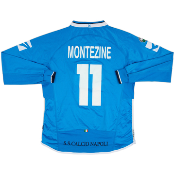 2003-04 Napoli Maillot de match domicile manches longues Montezine #11