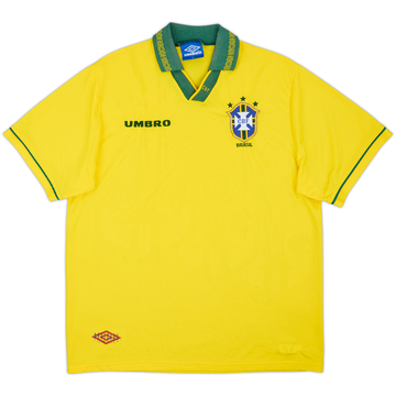 1993-94 Brazil Maillot Domicile - 7/10 - (XL)