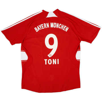2007-08 Bayern Munich Maillot Domicile Toni #9 - 6/10 - (L)