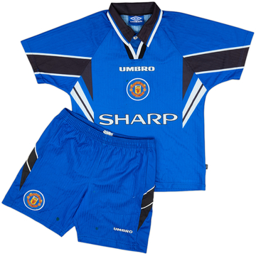1996-98 Manchester United Troisième Kit Complet Cole #9 - 7/10 - (L. Garçons)