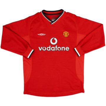 2000-02 Manchester United Maillot domicile ML - 5/10 - (M.Boys)