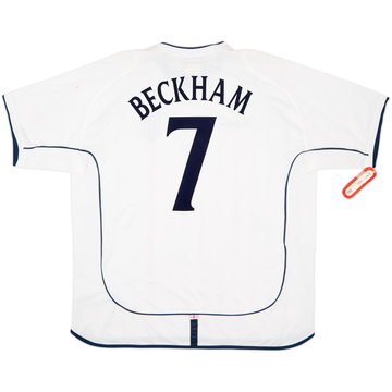 2001-03 England Maillot Domicile Beckham #7 (XXL)