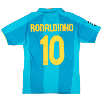 2007-09 Barcelona Maillot extérieur Ronaldinho #10 - 8/10 - (S)