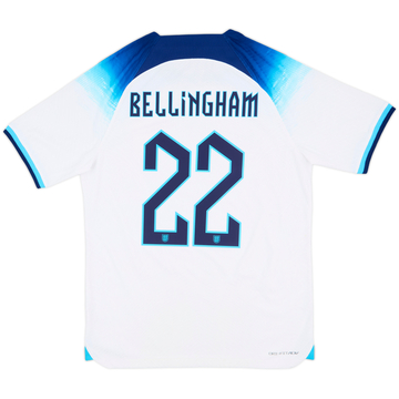 2022-23 England Maillot Domicile Authentique Bellingham #22 - 7/10 - (M)