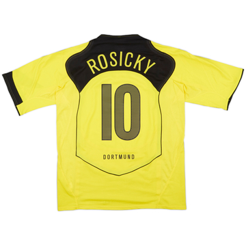 2004-05 Borussia Dortmund Maillot version joueur domicile Rosicky #10 - 8/10 - (L)