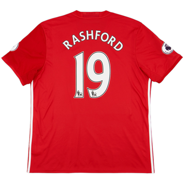 2016-17 Manchester United Maillot Domicile Rashford #19 - 10/10 - (XL)