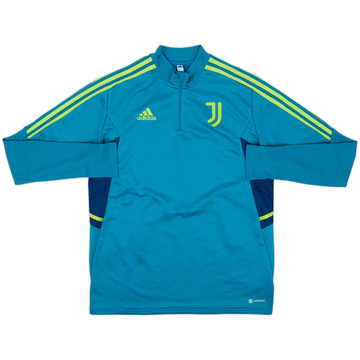 2022-23 Juventus adidas Haut d'entraînement 1/4 Zip - 8/10 - (L)