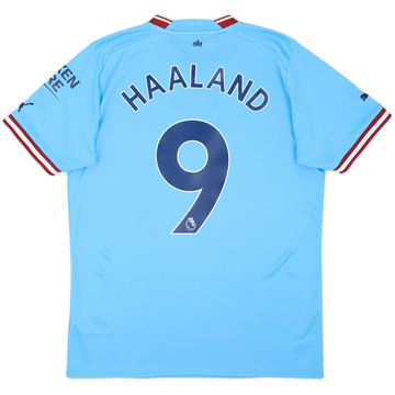 2022-23 Manchester City Maillot Domicile Haaland #9 - 8/10 - (M)