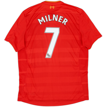 2016-17 Liverpool Maillot Domicile Milner #7 - 8/10 - (M)