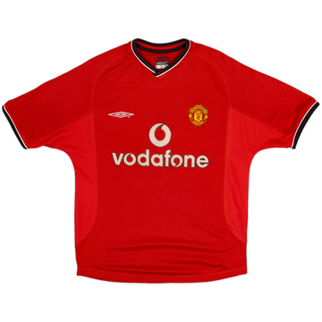 2000-02 Manchester United Maillot Domicile - 5/10 - (Y)