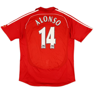 2006-08 Liverpool Maillot Domicile Alonso #14 - 6/10 - (L)