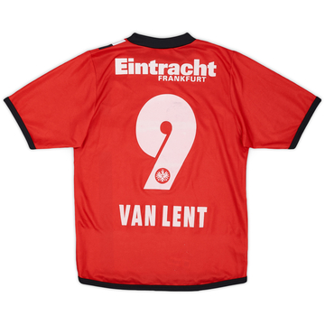 2005-06 Eintracht Frankfurt Maillot Domicile Van Lent #9 - 7/10 - (XS)