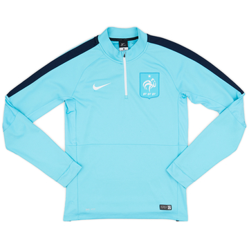 2015-16 France Nike Haut d'entraînement 1/4 zip - 5/10 - (S)