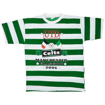2006-07 Celtc 'v Manchester United' T-shirt graphique - 7/10 - (XL)