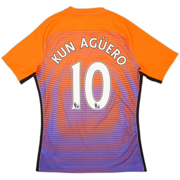 2016-17 Manchester City Maillot third version joueur Kun Aguero #10 (L)