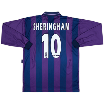 1995-97 Tottenham Maillot Extérieur ML Sheringham #10 - 8/10 - (L)