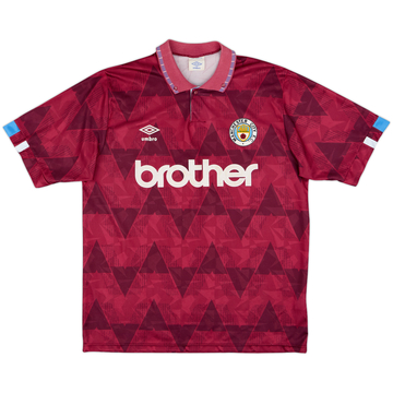 1990-92 Manchester City Maillot extérieur - 9/10 - (L)