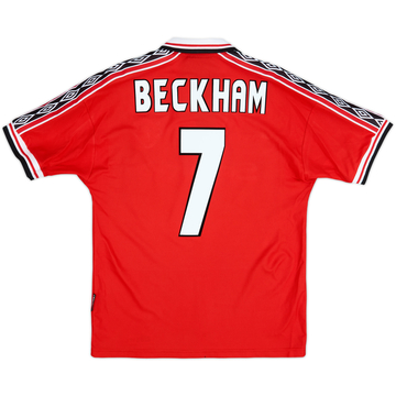 1998-00 Manchester United Maillot domicile Beckham #7 - 8/10 - (M)