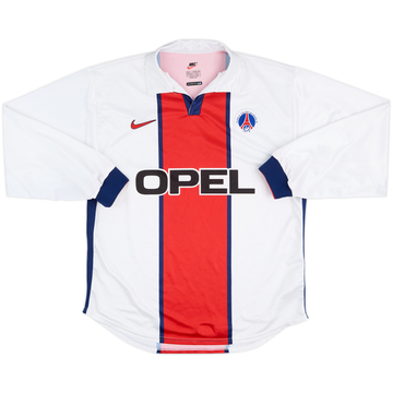 1998-99 Paris Saint-Germain Maillot extérieur manches longues version joueur européen - 9/10 - (L)