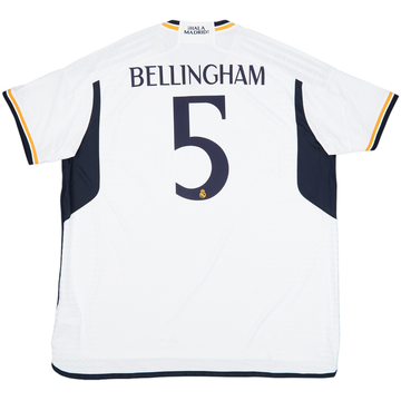 2023-24 Real Madrid Maillot Authentique Domicile Bellingham #5 (3XL)