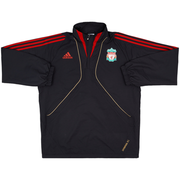 2009-10 Liverpool adidas Haut d'entraînement 1/4 Zip - 8/10 - (L)