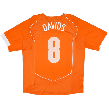 2004-06 Pays-Bas Maillot domicile Davids #8 - 8/10 - (XL)