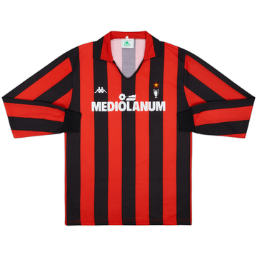 Maillot domicile AC Milan 1988-89 manches longues - 8/10 - (XL)