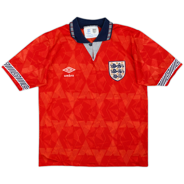 1990-93 Maillot extérieur Angleterre - 8/10 - (Garçons L)