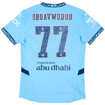 2024-25 Manchester City Maillot domicile authentique Oboavwoduo #77