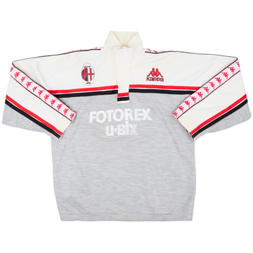 1987-88 AC Milan Kappa Veste de survêtement 1/4 Zip - 5/10 - (L)