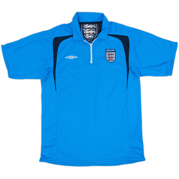 2006-07 England Umbro Polo 1/4 Zip - 8/10 - (M)