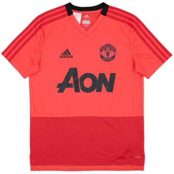 2018-19 Manchester United adidas Maillot d'entraînement - 9/10 - (L.Boys)