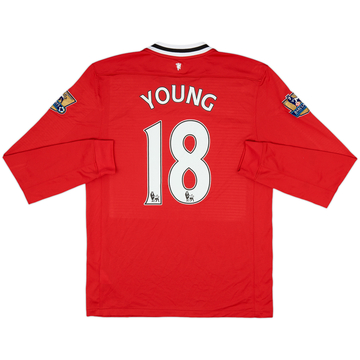 2011-12 Manchester United Maillot Domicile L/S Young #18 - 7/10 - (M)
