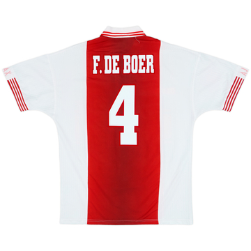 Maillot domicile Ajax 1997-98 F.De Boer #4 - 7/10 - (M)