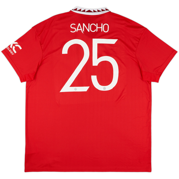2022-23 Manchester United Maillot Domicile Sancho #25 - 7/10 - (XXL)