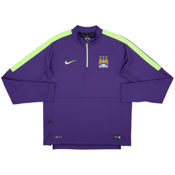 2014-15 Manchester City Nike 1/4 Zip Haut d'entraînement - 8/10 - (L)