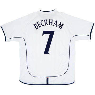 Maillot domicile Angleterre 2001-03 Beckham #7 - 7/10 - (XXL)