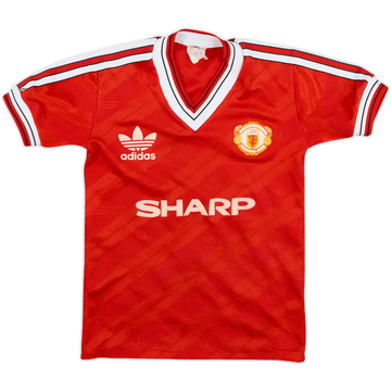 1986-88 Manchester United Maillot Domicile - 8/10 - (5-6 ans)