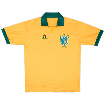 1985-88 Brazil Maillot Domicile - 8/10 - (L)