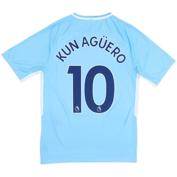 2017-18 Manchester City Maillot domicile Kun Aguero #10 - 6/10 - (S)
