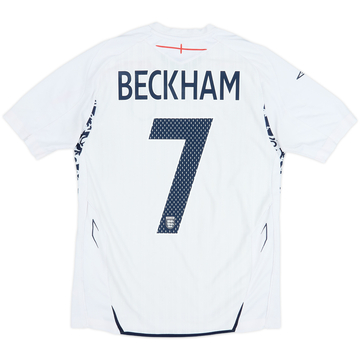 2007-09 England Maillot Domicile Beckham #7 - 6/10 - (XL.Boys)