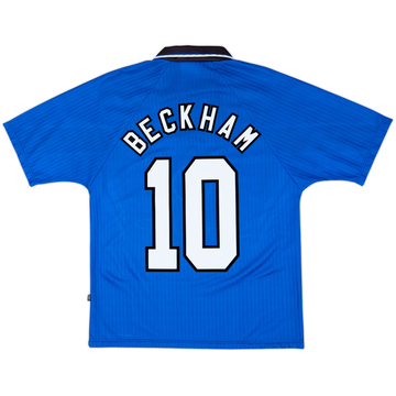 1996-98 Manchester United Maillot Third Beckham #10 - 8/10 - (Y)