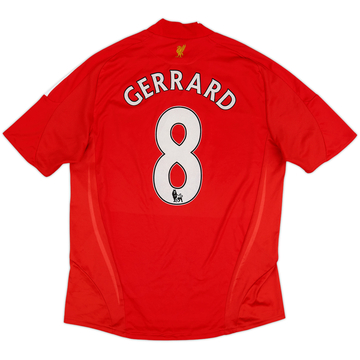 2008-10 Liverpool Maillot domicile Gerrard #8 - 6/10 - (L)