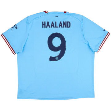 2022-23 Manchester City Maillot domicile Haaland #9 - 6/10 - (3XL)