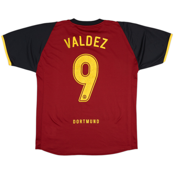 2007-08 Borussia Dortmund Maillot extérieur version joueur Valdez #9 - 5/10 - (L)