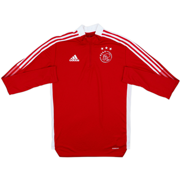 2021-22 Ajax adidas Haut d'entraînement 1/4 Zip - 8/10 - (S)