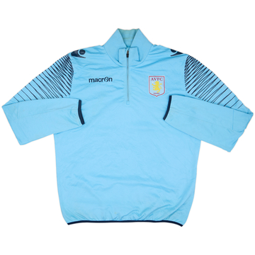 2014-15 Aston Villa Macron Haut d'entraînement 1/4 Zip - 6/10 - (XL)
