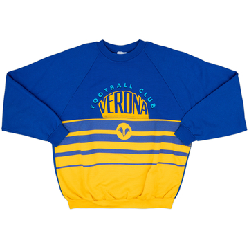 1990-91 Hellas Verona Le Felpe Dei Grandi Club Sweat - 7/10 - (L)