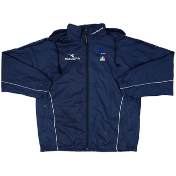1998 Italy FIGC Diadora Veste de pluie à capuche - 8/10 - (L)